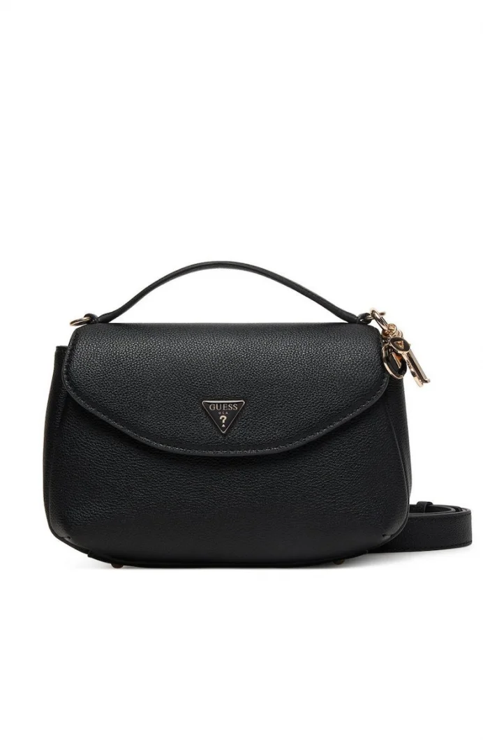 Guess Evie Üstten Saplı Kapaklı Kadın Siyah El Çantası HWBG9664200-BLA