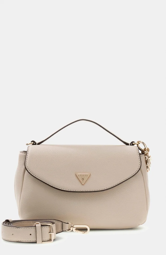 Guess Evie Üstten Saplı Kapaklı Kadın Bej El Çantası HWBG9664200-LTA