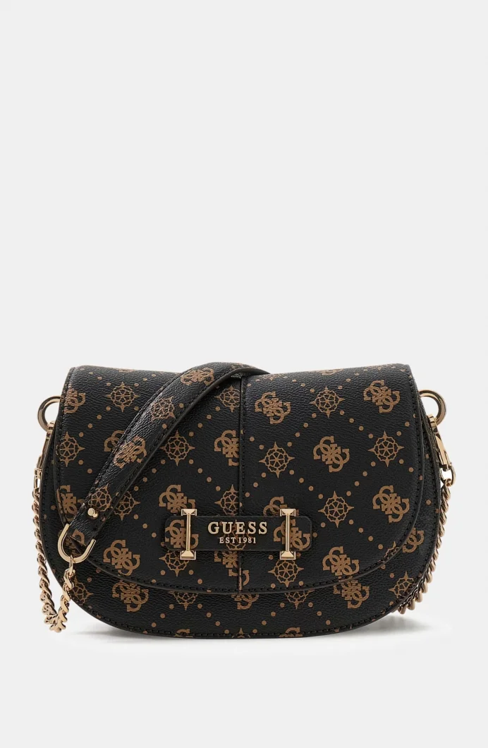 Guess Carrie Logolu Kapaklı Kadın Kahverengi Omuz Çantası HWGP9898200-ESL