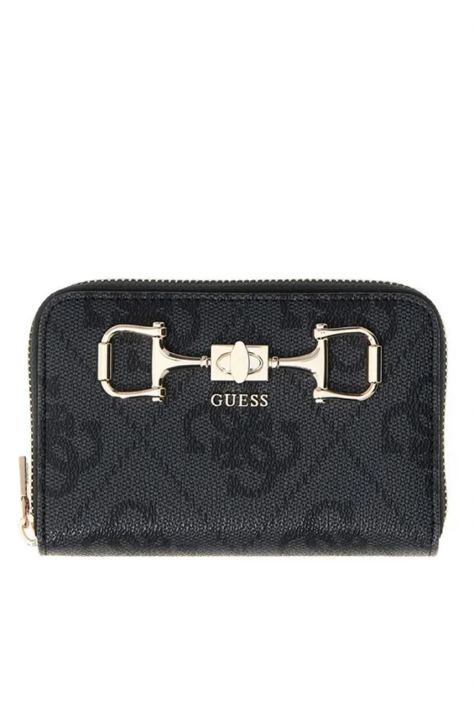 Guess Janie Logolu Orta Boy Fermuarlı Kadın Antrasit Cüzdan SWOS9924140-CLO