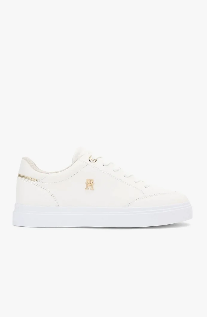 Tommy Hilfiger TH Chic Cupsole Kadın Beyaz Sneaker FW0FW09106YBL
