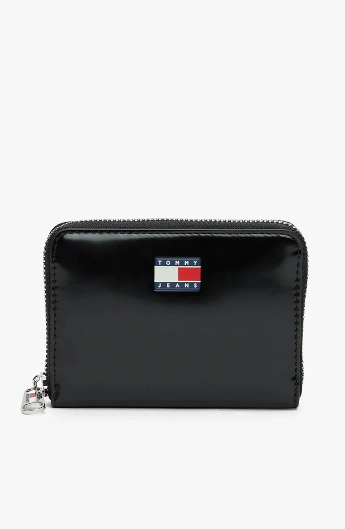 Tommy Hilfiger TJW Must Orta Boy Fermuarlı Kadın Siyah Cüzdan AW0AW18090BDS