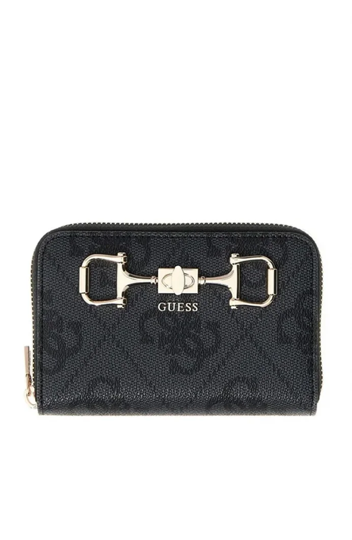 Guess Janie Logolu Orta Boy Fermuarlı Kadın Antrasit Cüzdan SWOS9924140-CLO