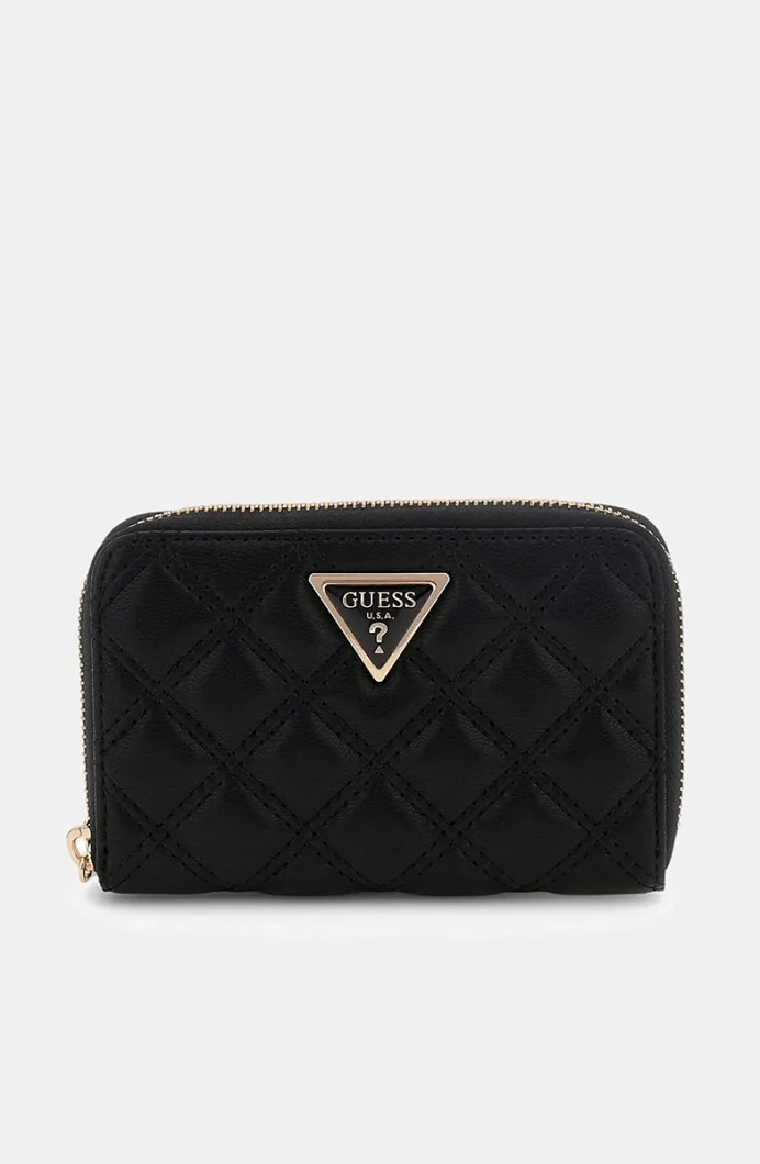 Guess Giully II Orta Boy Fermuarlı Kadın Siyah Cüzdan SWQG9673140-BLA