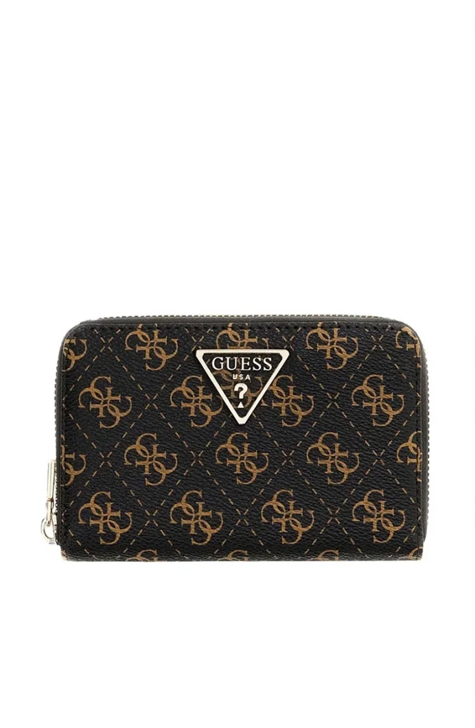 Guess Laurel II Orta Boy Fermuarlı Kadın Kahverengi Cüzdan SWQL7459140-BNL