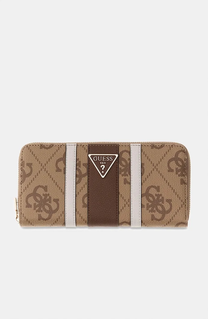 Guess Laurel II Büyük Boy Fermuarlı Kadın Kahverengi Cüzdan SWSS7459146-LGW