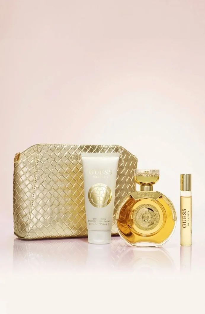 Guess GU Bella Vita 100ML EDP + 15ML TS + 100ML BL 25 + POUCH 25