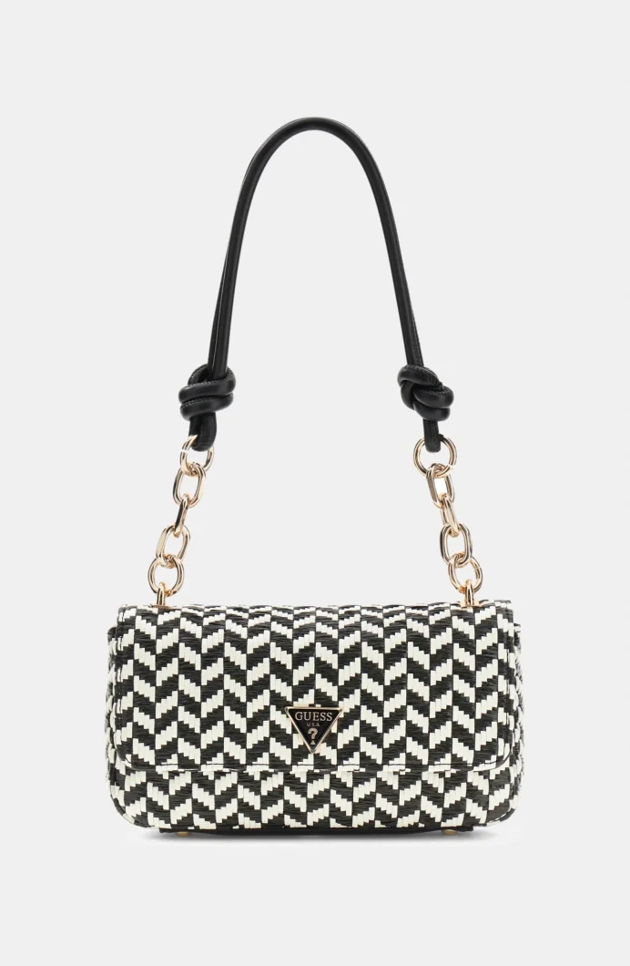 Guess Tessi Kapaklı Kadın Siyah Omuz Çantası HWWG7691190-BML