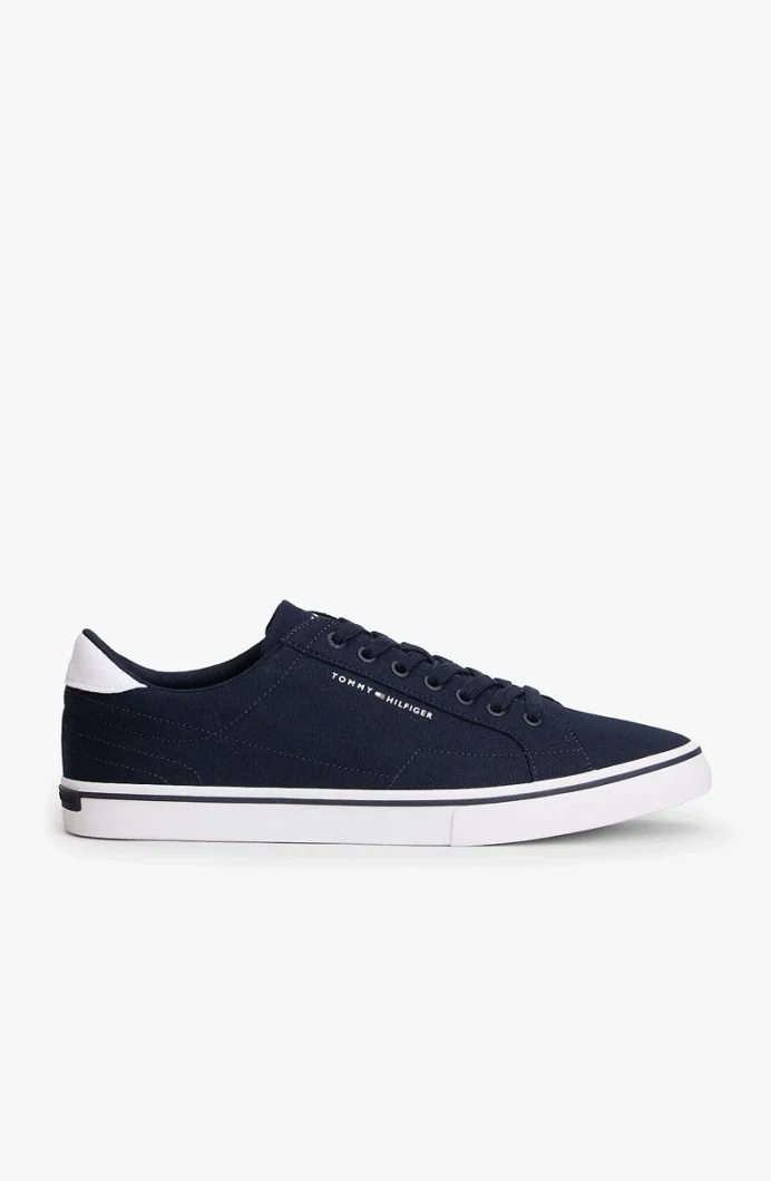 Tommy Hilfiger Vulc Core Uzun Bağcıklı Erkek Mavi Sneaker FM0FM05688DW5