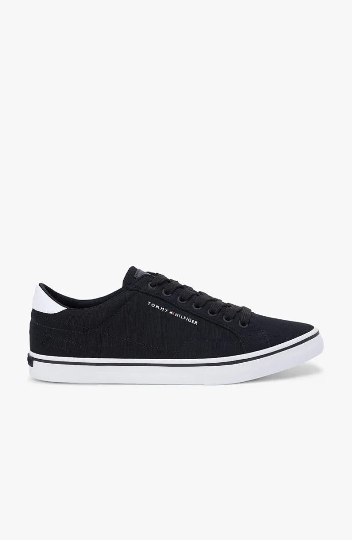 Tommy Hilfiger Vulc Core Uzun Bağcıklı Erkek Siyah Sneaker FM0FM05688BDS