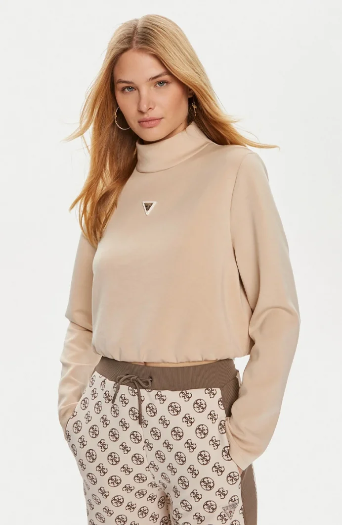 Guess Kadın Olympe  Bej Sweatshirt