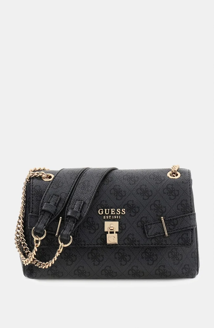 Guess Yesba Dönüştürülebilir Kapaklı Kadın Antrasit Omuz Çantası HWSG7833210-CLO