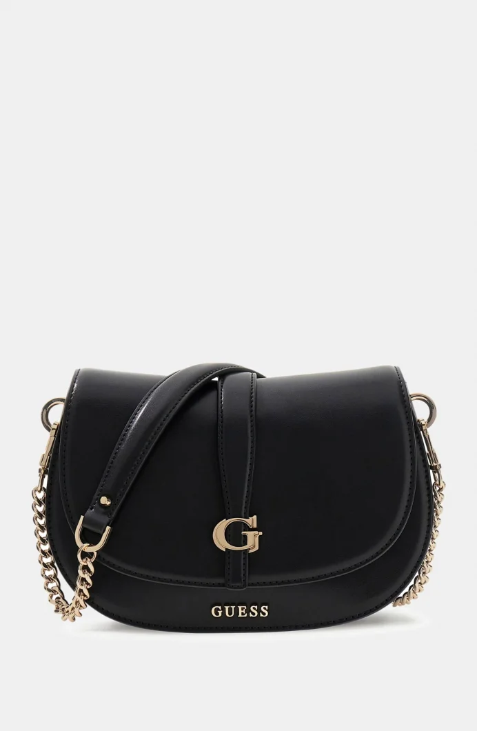 Guess Carrie Kapaklı Kadın Siyah Çapraz Çanta HWVG9896200-BLA