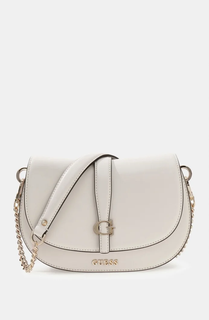 Guess Carrie Kapaklı Kadın Krem Çapraz Çanta  HWVG9896200-STO