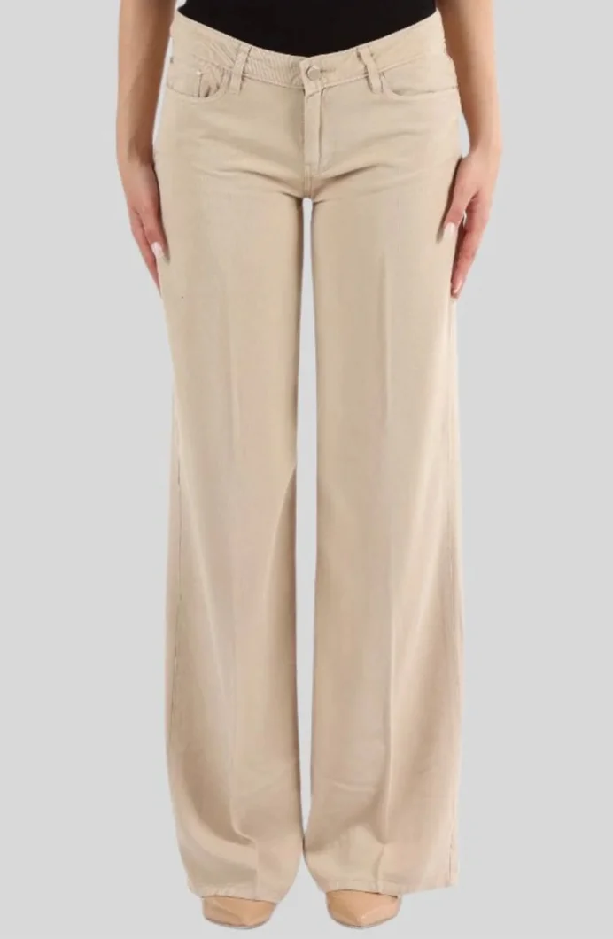 Guess Drapey Palazzo Fit Kadın Krem Pantolon W4GA96WDP85-G1M5