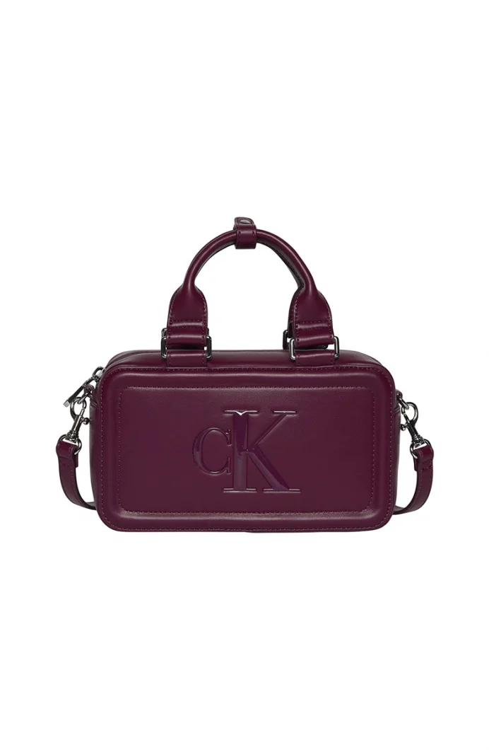 Calvin Klein Bold CK Bauletto Çapraz Askılı Kadın Kırmızı Çapraz Çanta LV04F3411G-Z1K