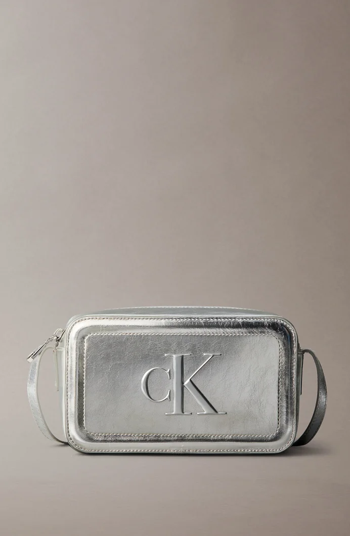 Calvin Klein Bold CK Metalik Kamera Kadın Metalik Gri Çapraz Çanta LV04F3331G-3JH