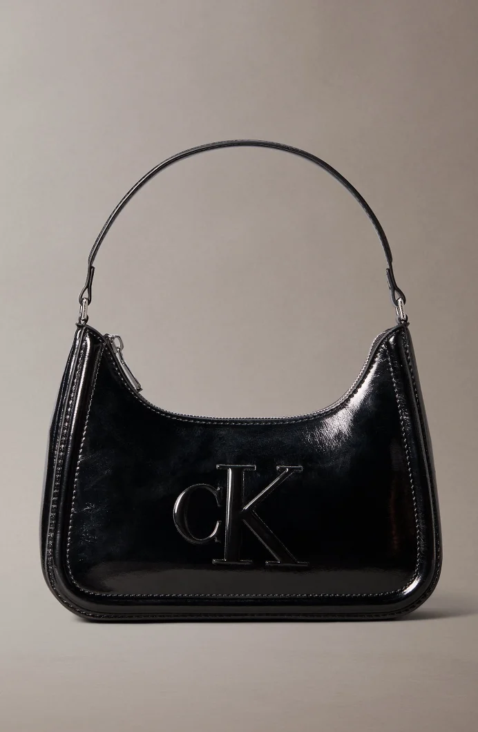 Calvin Klein Bold CK Metalik Omuz Kadın Siyah Çapraz Çanta LV04F3332G-UB1