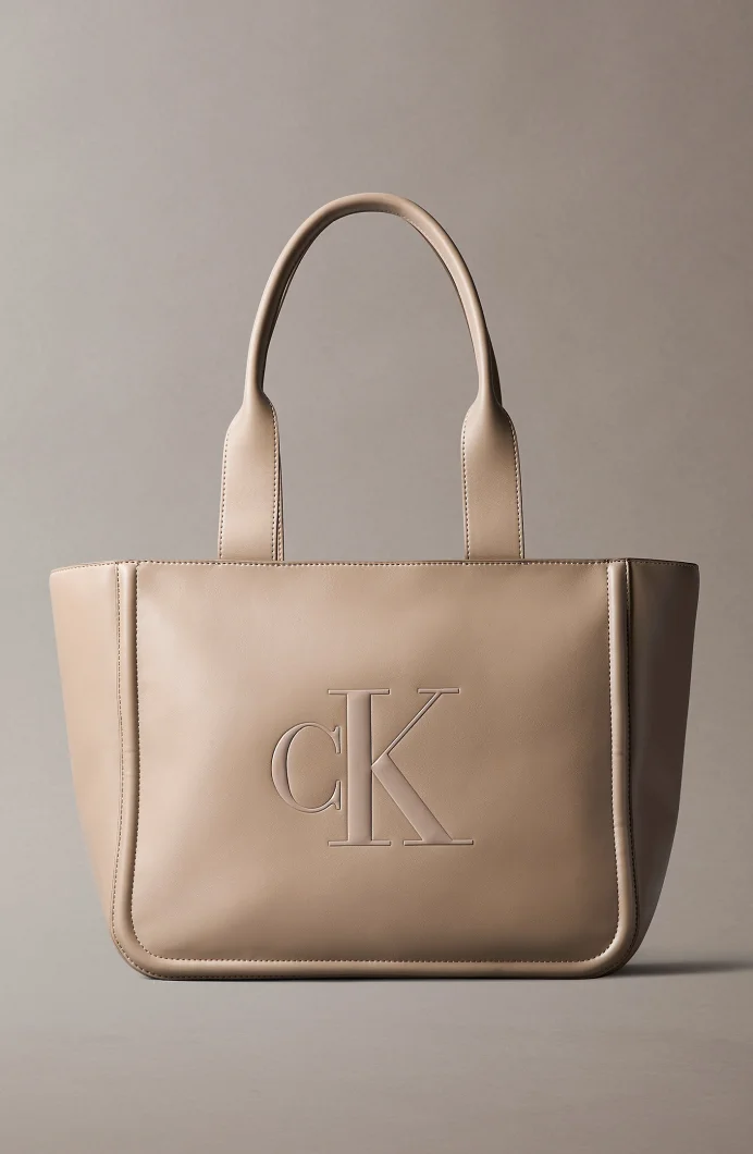 Calvin Klein Bold CK Orta Boy Kadın Kahverengi El Çantası LV04F3218G-VFU