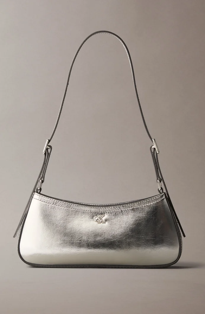 Calvin Klein CK Metalik Küçük Omuz Kadın Metalik Gri Çapraz Çanta LV04F3304G-3JH