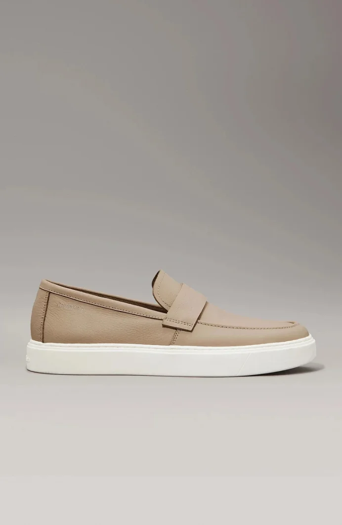 Calvin Klein MOCCASIN LTH UNLINED Erkek  Loafer HM0HM01813-A04