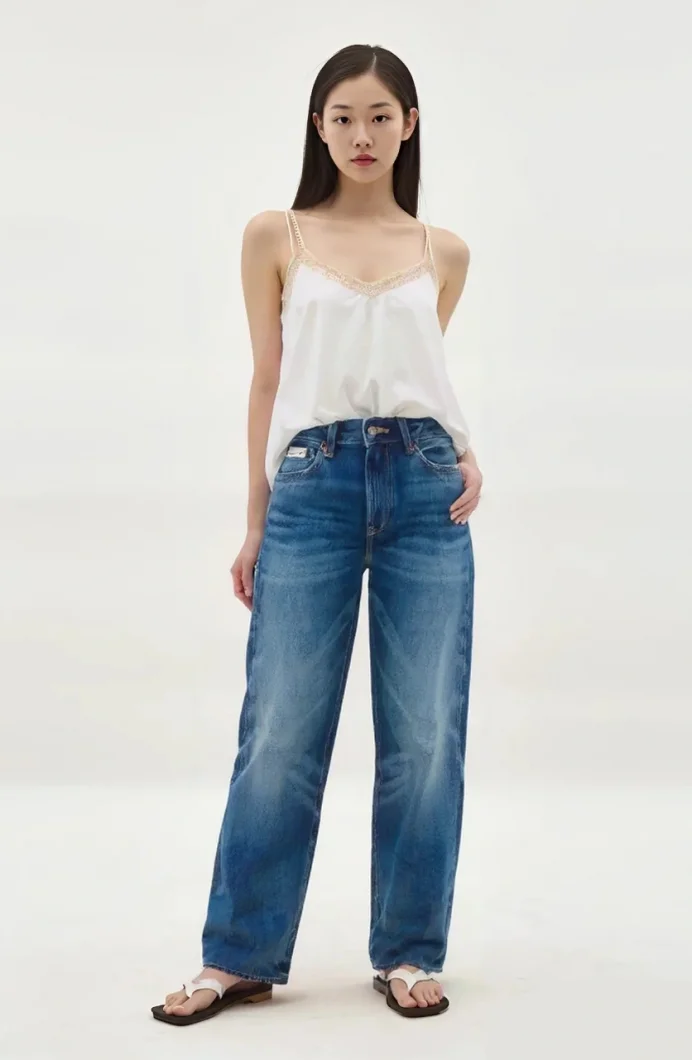 Calvin Klein 90S Straight Denim Kadın Mavi Jeans LV047B917G-UT5