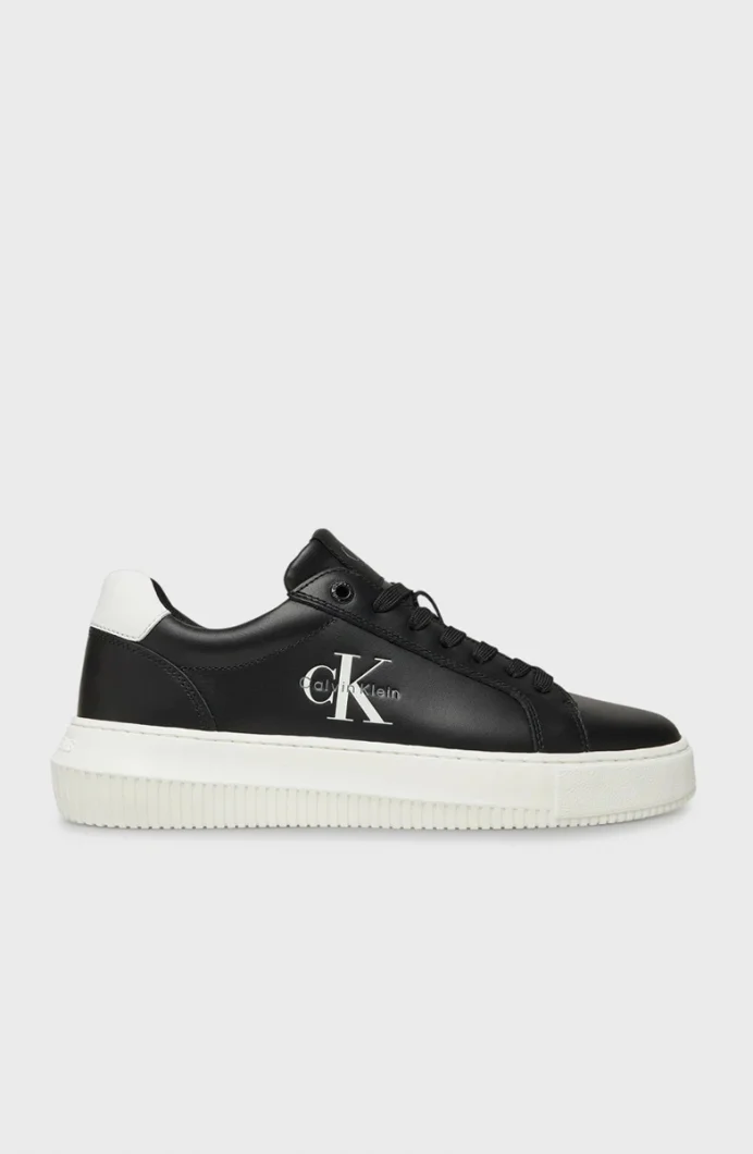Calvin Klein CHUNKY CUPSOLE MONO LTH WN Kadın Siyah Sneaker YW0YW01872-0GM
