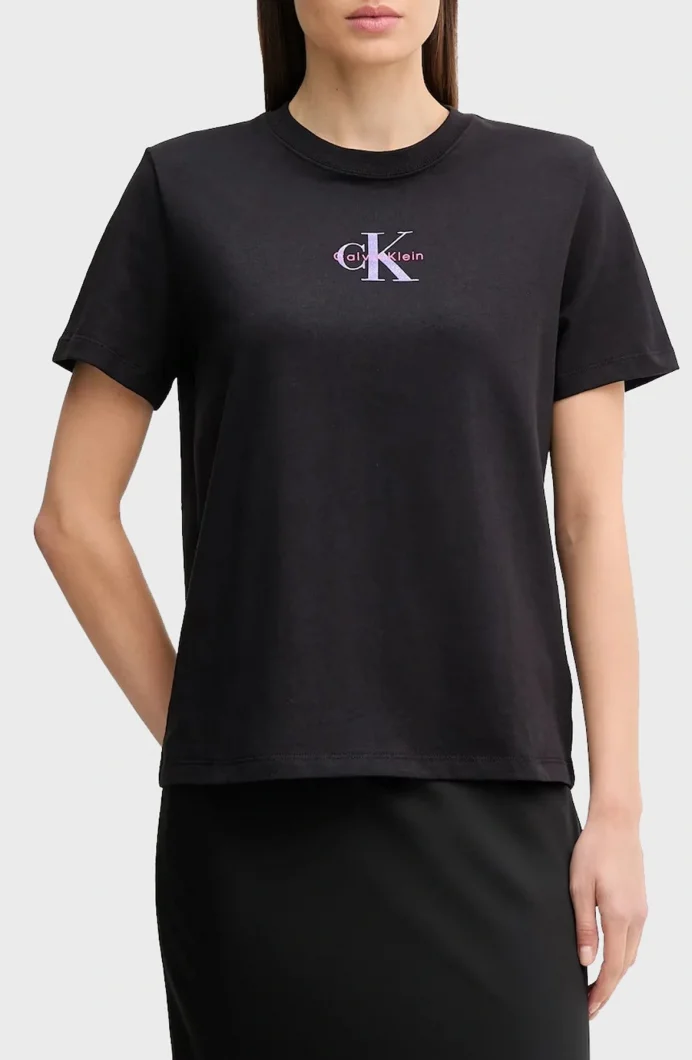 Calvin Klein D1 Fashion Kadın Siyah T-shirt LV047C856G-UB1