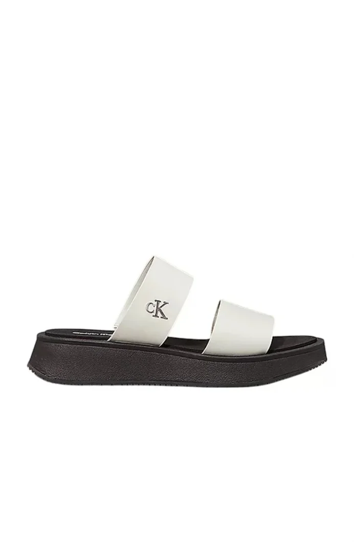 Calvin Klein SANDAL SLIDE DOUBLE STRAP Kadın  Terlik YW0YW01694-CJH