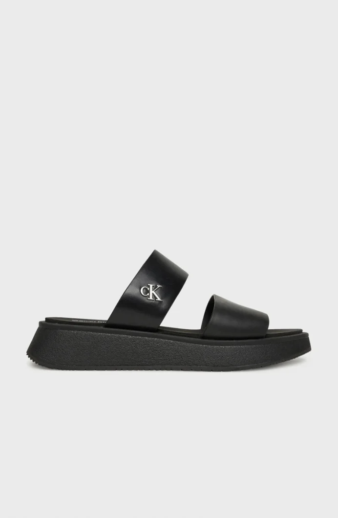 Calvin Klein SANDAL SLIDE DOUBLE STRAP Kadın  Terlik YW0YW01694-0GJ