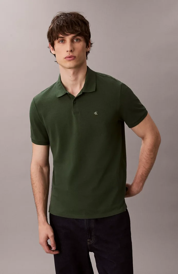 Calvin Klein Kısa Kollu Günlük Pike Klasik Erkek T-shirt LV040EM269-LLG