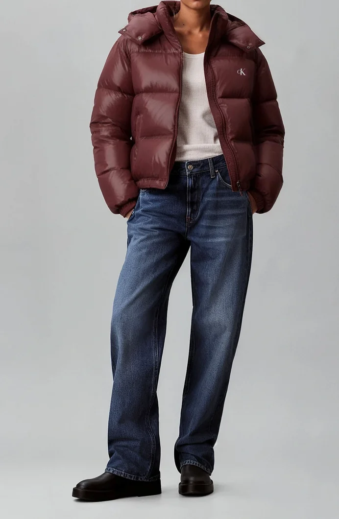 Calvin Klein Klasik Orta Kalınlıkta Şişme Kadın Kırmızı  Mont  LV047D501G-GEX