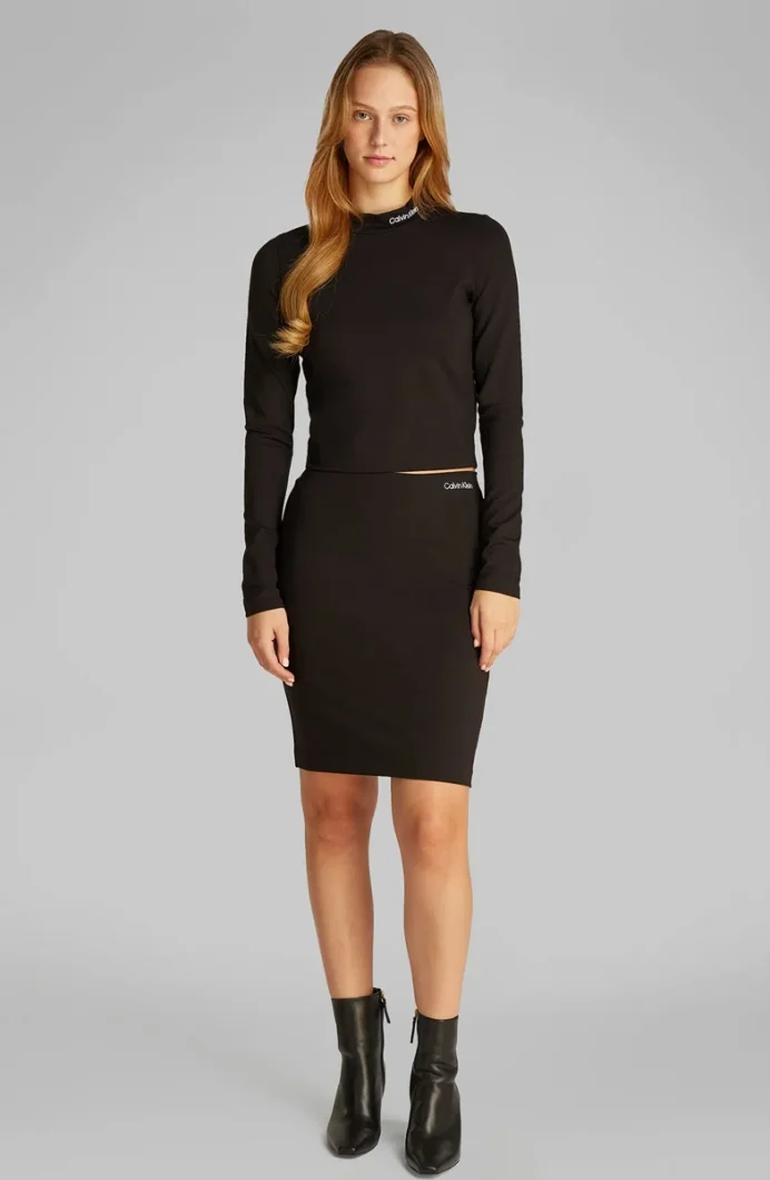 Calvin Klein MILANO LOGO ELASTIC SKIRT Kadın  Etek J20J224862-BEH