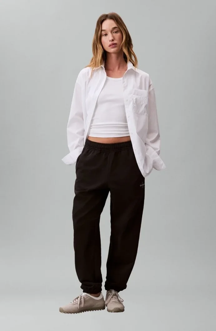 Calvin Klein MONOLOGO FRENCH TERRY JOGGER Kadın Eşofman Altı LV047B235G-UB1