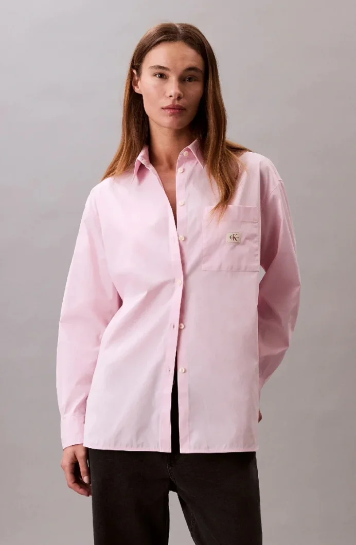 Calvin Klein POPLIN RELAXED SHIRT Kadın Pembe Gömlek LV047C143G-W0S