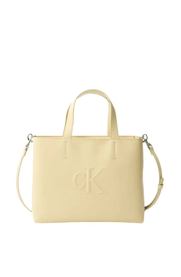 Calvin Klein Sculpted İmpress Kadın Beyaz Tote Çanta LV04K3111G-RM0