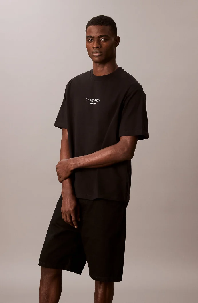 Calvin Klein Ss Graphic Tee Erkek Siyah T-shirt LV04RC851G-UB1