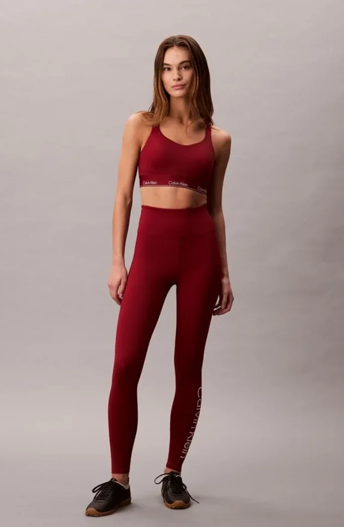 Calvin Klein Tam Boy Kadın Kırmızı Tayt  LVGWS5L612-AF8