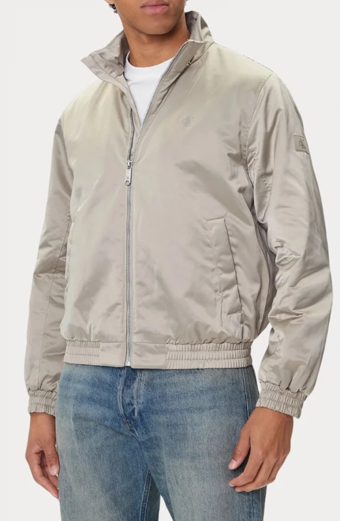 Calvin Klein Uzun Kollu Dolgulu Harrington Erkek Kahverengi Ceket LV04RC516G-RAK