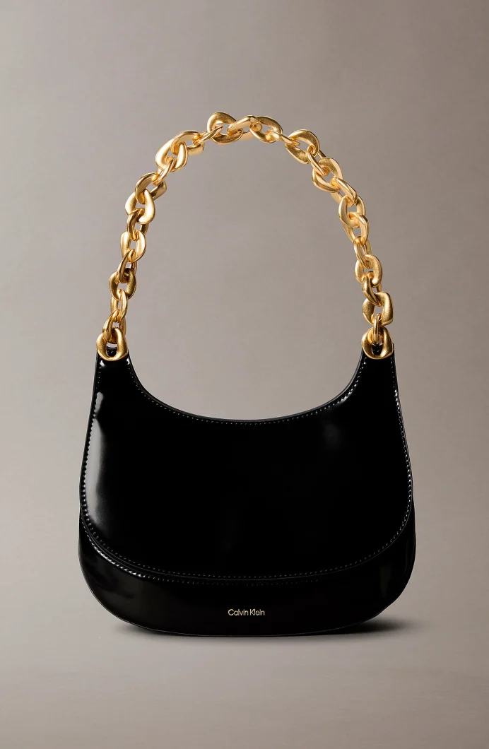 Calvin Klein Zincirli Omuz Kadın Siyah Çapraz Çanta LV04F3403G-UB1