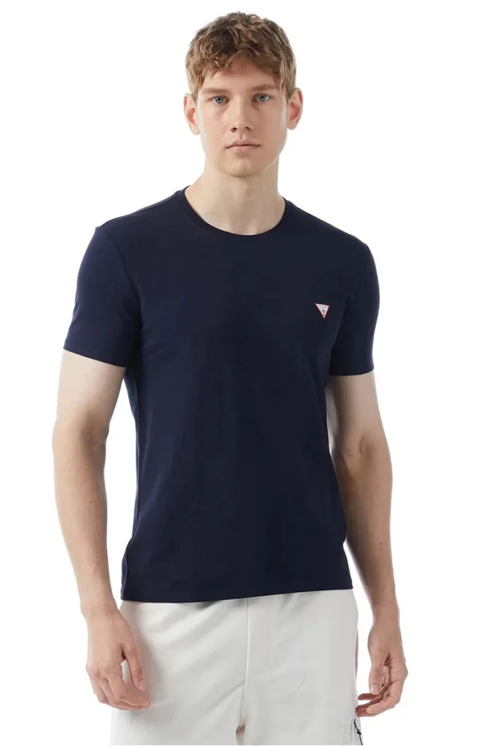 Guess Core Tee Erkek Lacivert Slim Fit T-Shirt M2YI24J1314-G7V2