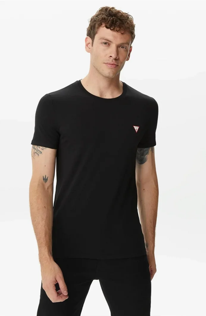 Guess Core Tee Erkek Siyah Slim Fit T-Shirt M2YI24J1314-JBLK