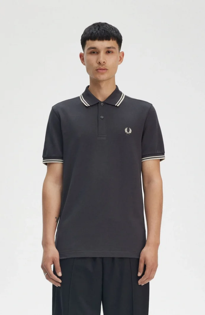 Fred Perry TWIN TIPPED FRED PERRY SHIRT Erkek  T-shirt M3600-V56