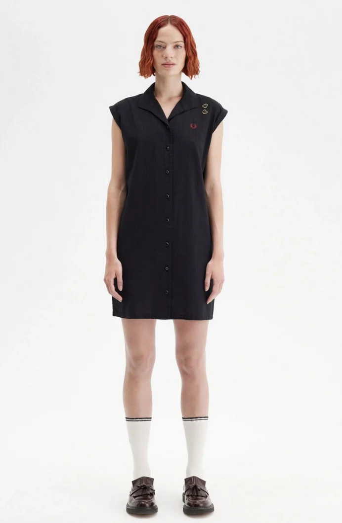 Fred Perry OPEN COLLAR SHIRT DRESS Kadın  Elbise SD9100-102