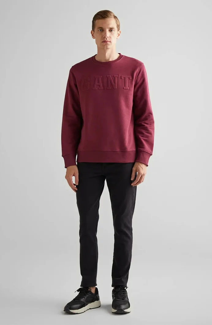 Gant Erkek Bordo Regular Fit Sweatshirt