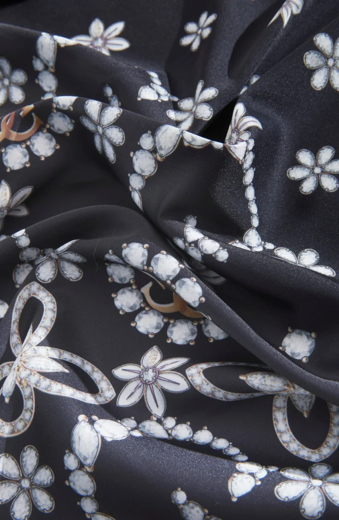 Guess 90x90 Kadın Siyah Eşarp AW5457POL03-BLA