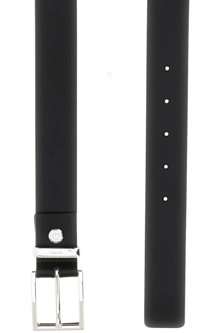 Guess Access Erkek Siyah Ayarlanabilir Deri Kemer BM7839P5430-BLA