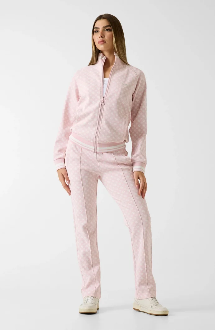 Guess Aggie Tam Fermuarlı Kadın Pembe Eşofman Üstü V5YQ03KB212-P6GZ