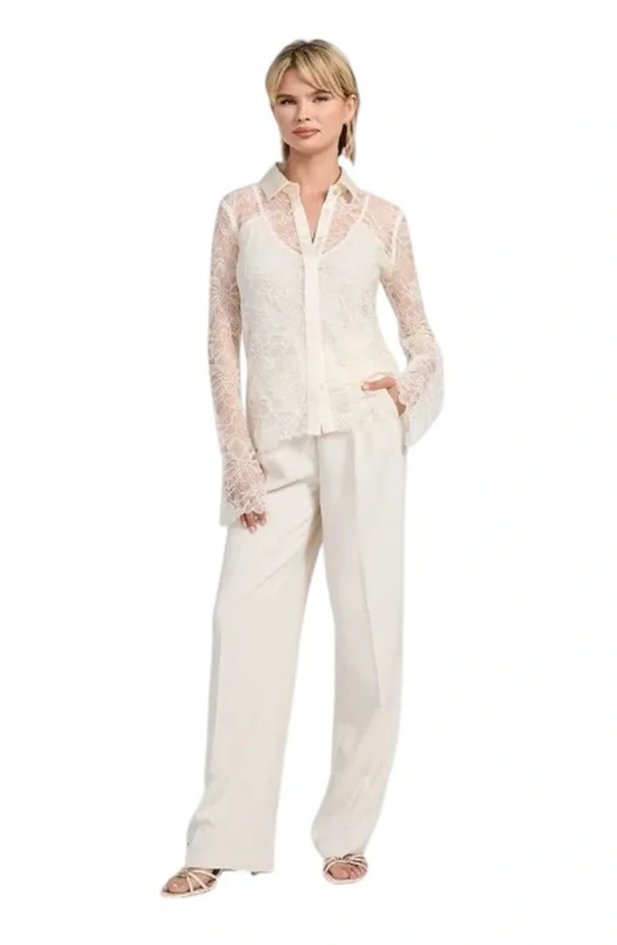 Guess Antoinette Kadın Pembe Slim Fit Gömlek W5YH58WHDY0-G133