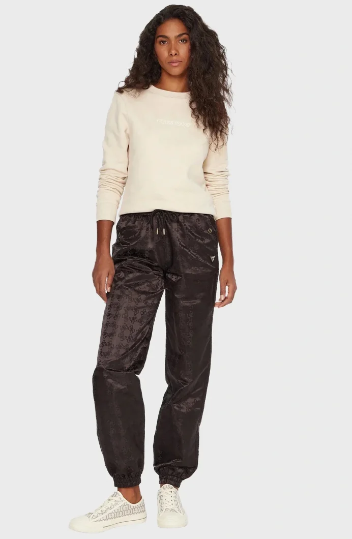 Guess Aop Kadın Siyah Aktif Regular Fit Eşofman Altı V5YB14WHFU0-FJ4Q